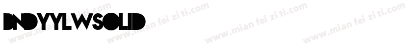 BndyYlwSolid字体转换