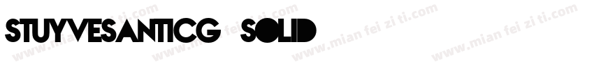 StuyvesantICG-Solid字体转换
