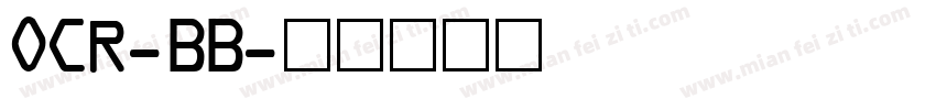 OCR-BB字体转换