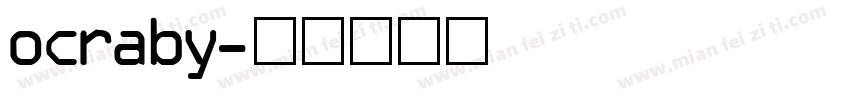 ocraby字体转换