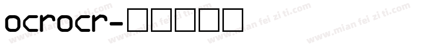 ocrocr字体转换