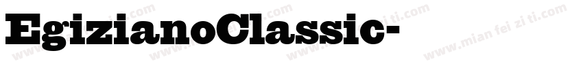 EgizianoClassic字体转换