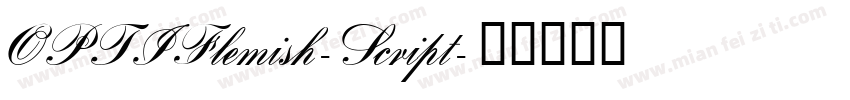 OPTIFlemish-Script字体转换