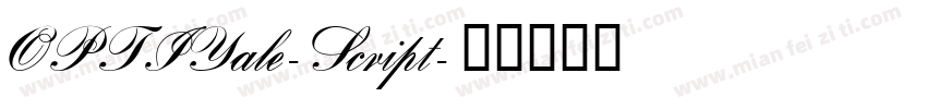 OPTIYale-Script字体转换