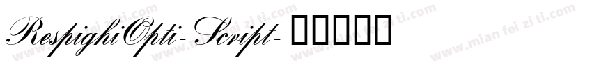 RespighiOpti-Script字体转换
