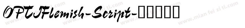 OPTIFlemish-Script字体转换