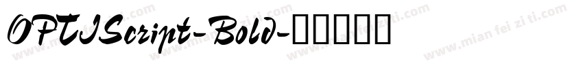 OPTIScript-Bold字体转换