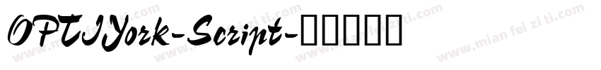 OPTIYork-Script字体转换
