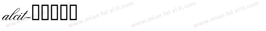 alcit字体转换