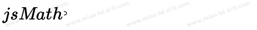 jsMath字体转换