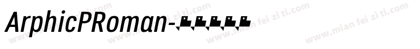 ArphicPRoman字体转换