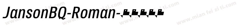 JansonBQ-Roman字体转换