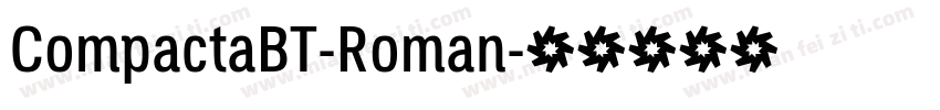 CompactaBT-Roman字体转换