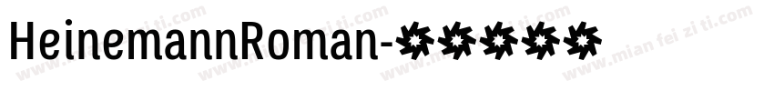 HeinemannRoman字体转换