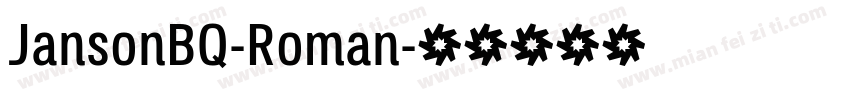 JansonBQ-Roman字体转换