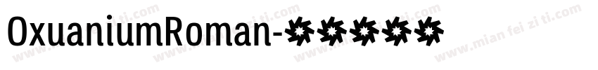 OxuaniumRoman字体转换