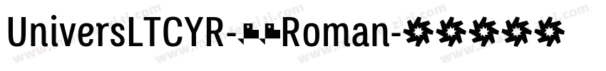UniversLTCYR-55Roman字体转换