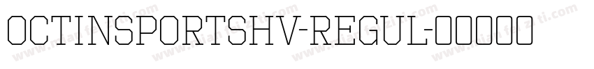 OctinSportsHv-Regul字体转换