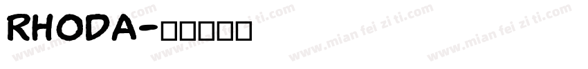Rhoda字体转换