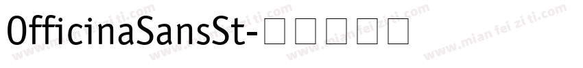 OfficinaSansSt字体转换