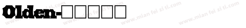 Olden字体转换