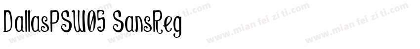 DallasPSW05-SansReg字体转换