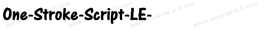 One-Stroke-Script-LE字体转换