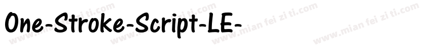 One-Stroke-Script-LE字体转换
