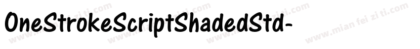 OneStrokeScriptShadedStd字体转换
