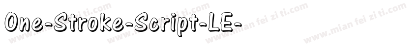 One-Stroke-Script-LE字体转换