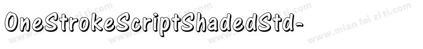 OneStrokeScriptShadedStd字体转换