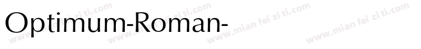 Optimum-Roman字体转换