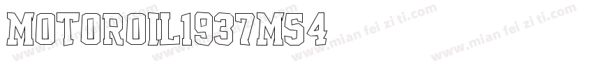 motoroil1937m54字体转换