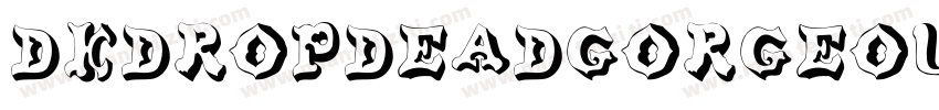 Dkdropdeadgorgeous-dGOx字体转换