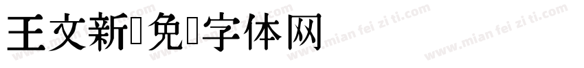王文新字体转换