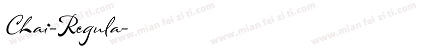 Chai-Regula字体转换