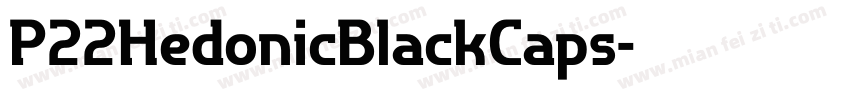 P22HedonicBlackCaps字体转换