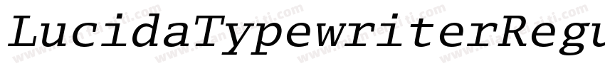 LucidaTypewriterRegular字体转换