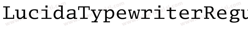 LucidaTypewriterRegular字体转换
