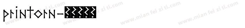 printorn字体转换