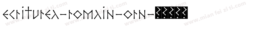 ecriturea-romain-orn字体转换