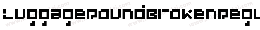 LuggageRoundBrokenRegular字体转换
