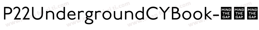 P22UndergroundCYBook字体转换