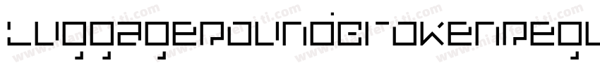 LuggageRoundBrokenRegular字体转换