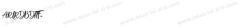 ARLRDBDTTF字体转换