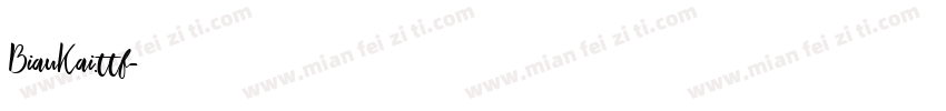 BiauKai.ttf字体转换