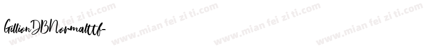 GillionDBNormalttf字体转换
