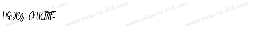 HGDBS_CNKITTF字体转换