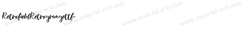 RetrofieldRetrogrungettf字体转换
