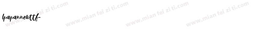 lpapannewttf字体转换